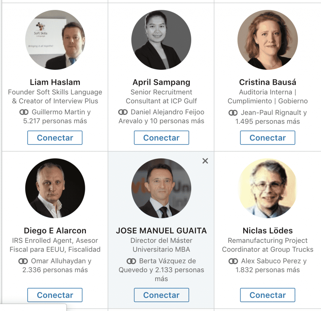 Ser el rey de Linkedin contactando con gente afín 