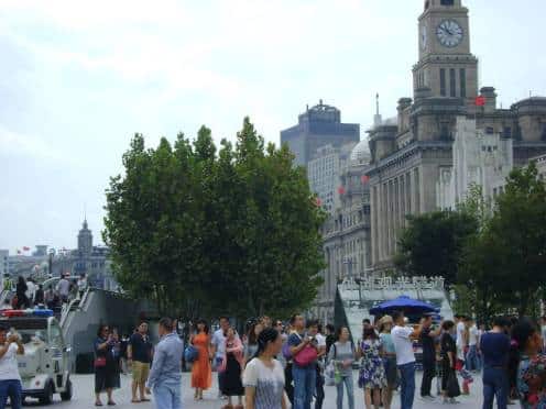 La gran marea roja del 1 de octubre en Shanghai