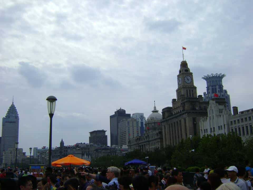 La gran marea roja del 1 de octubre en Shanghai 2015