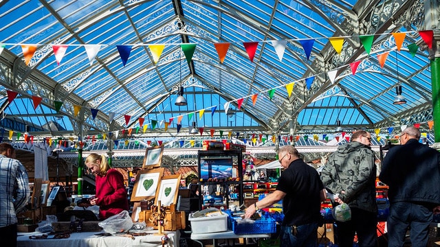 Mercado alrededor de la estación de Tynemouth (knoxrj)