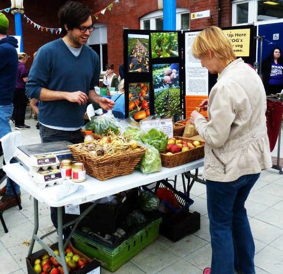 Verduras y hortalizas durante el 'Green Bean Market"