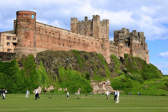 Panorámica del castillo de Bamburgh