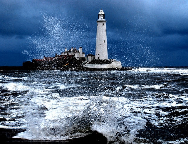 Faro de St. Mary en Tynemouth