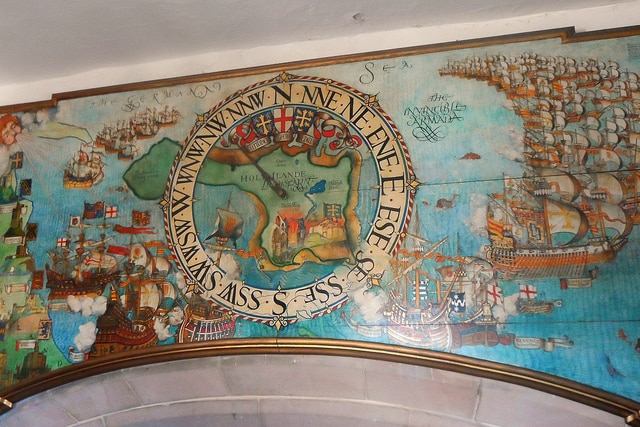 Mapa antiguo de Holy Island (William)