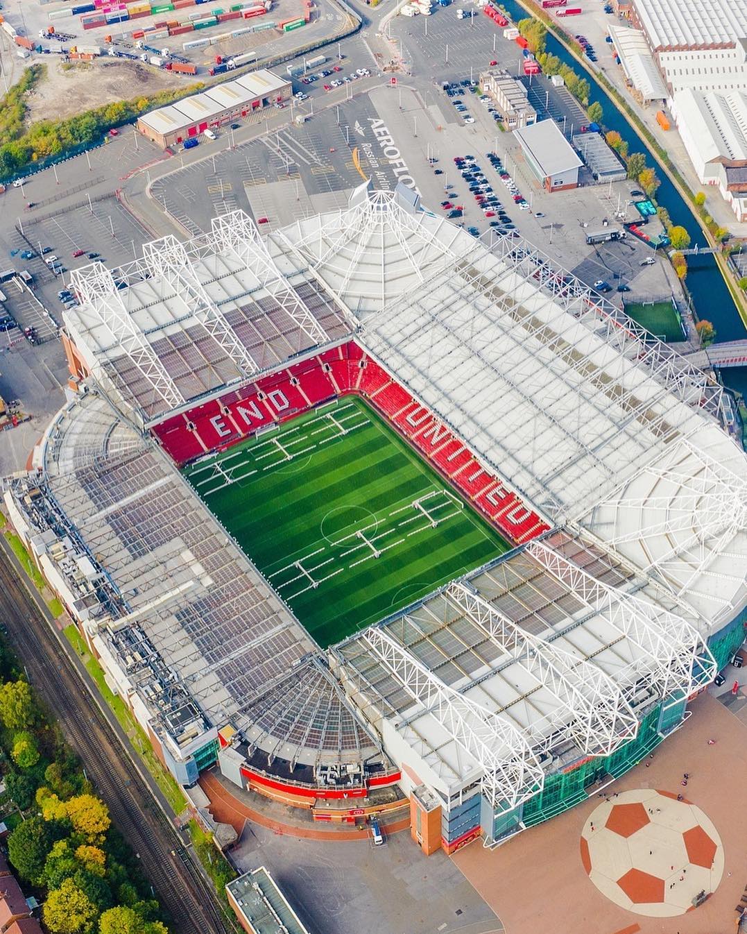 VISTA DESDE ARRIBA DE EL OLD TRAFFORD STADIUM DEL MANCHESTER UNITED