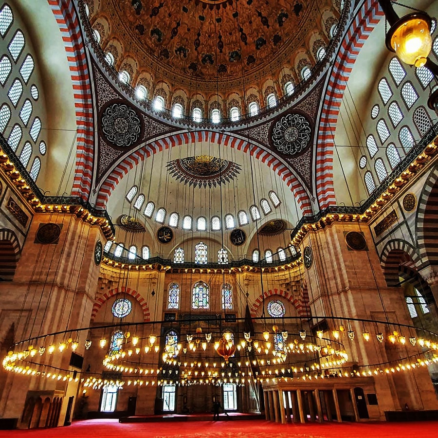mezquita suleiman interior