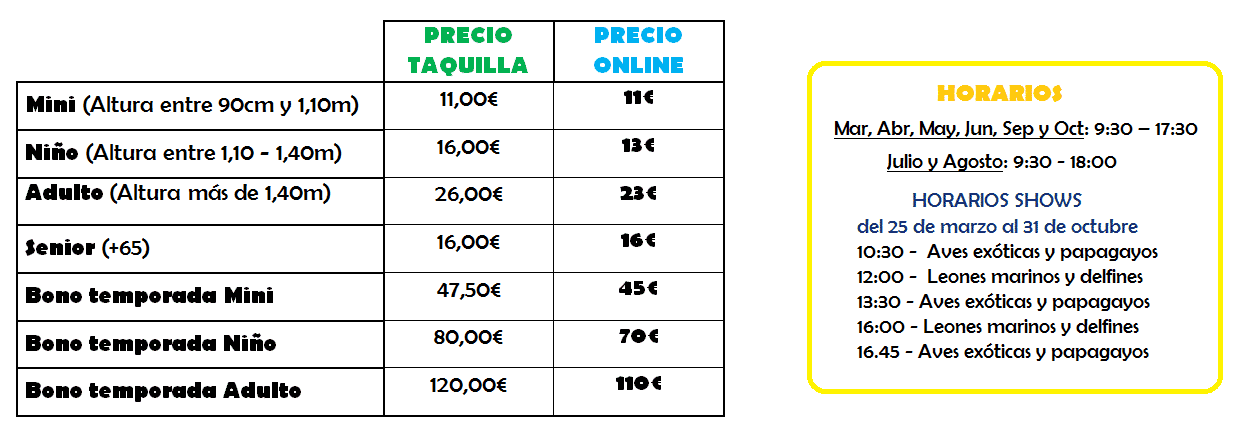 parques acuaticos en mallorca marineland horario precios