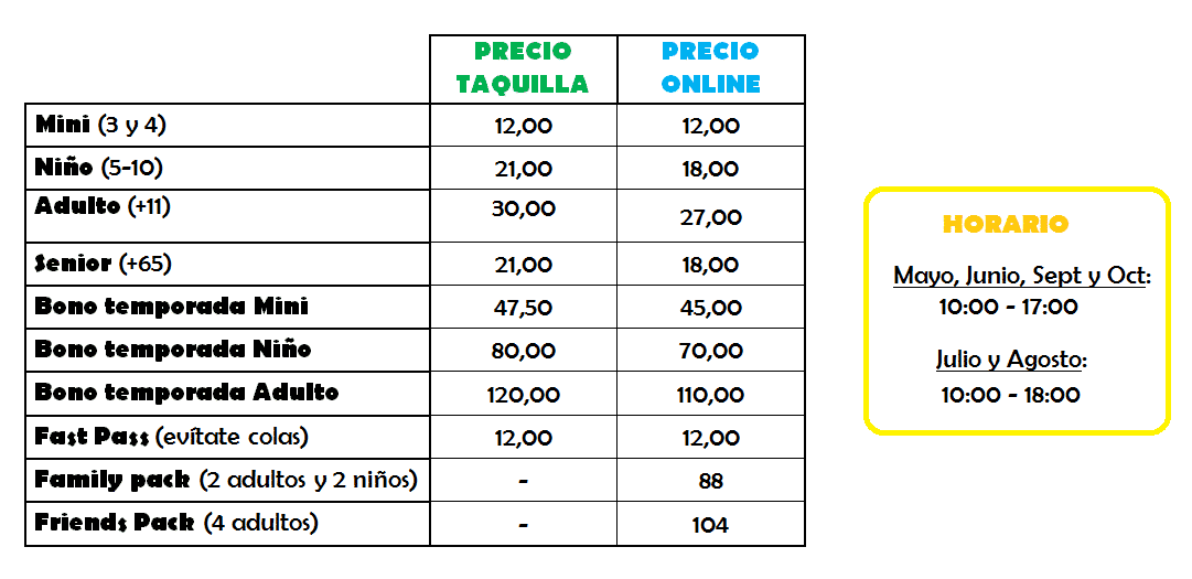 parques acuaticos en mallorca western park horario precios