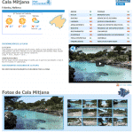 mapa de las calas de mallorca cala mitjana