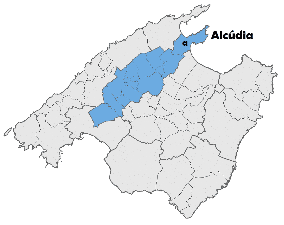 mapa de las calas de mallorca raiguer