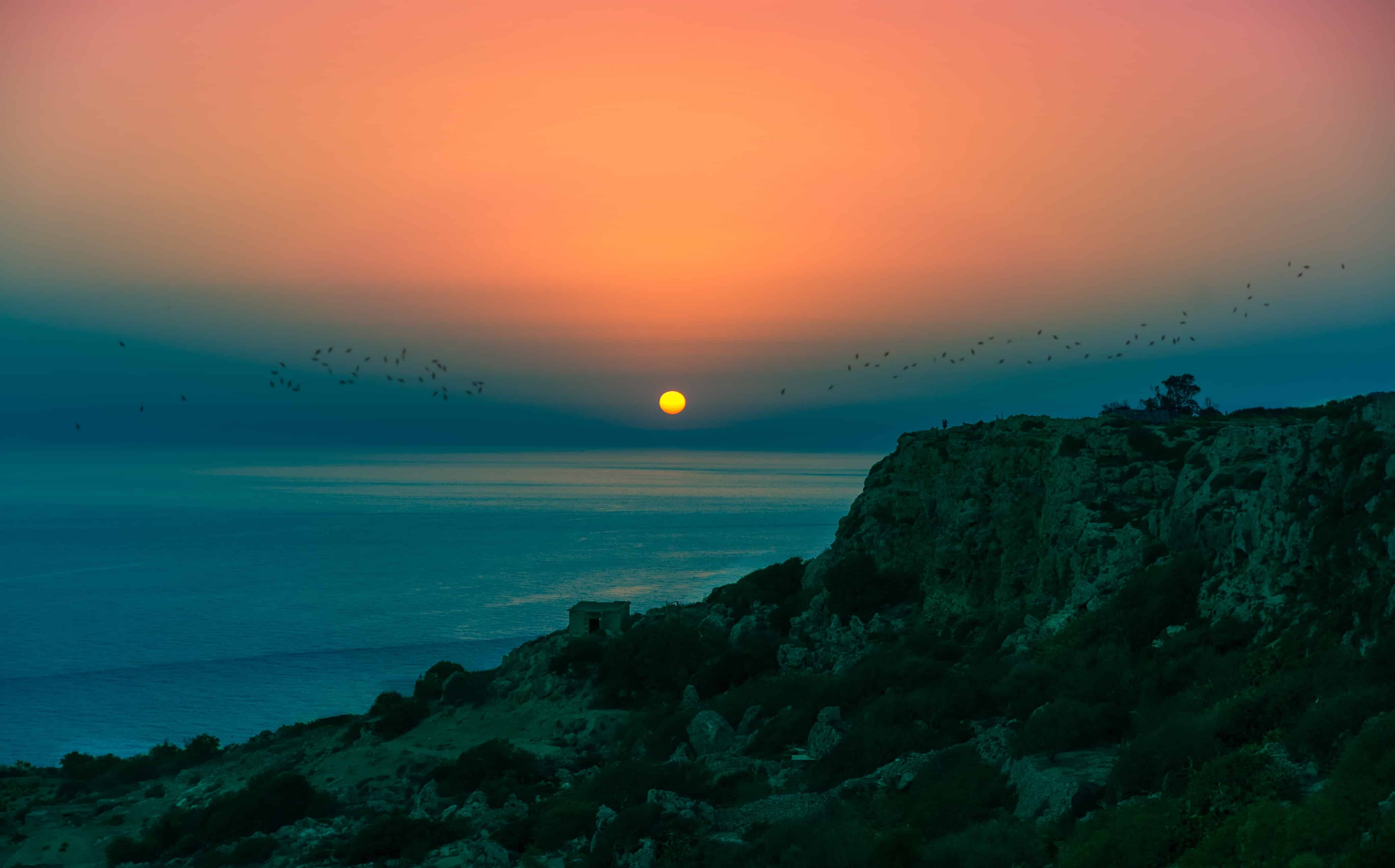Malta Rabat. Acantilados de Dingli e Isla de Gozo