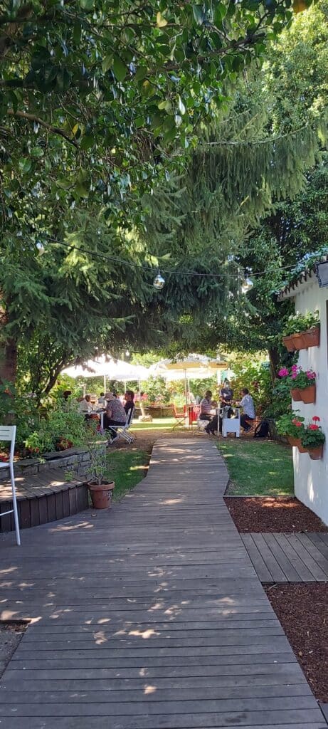 Jardín del Restaurante A Horta do Obradoiro