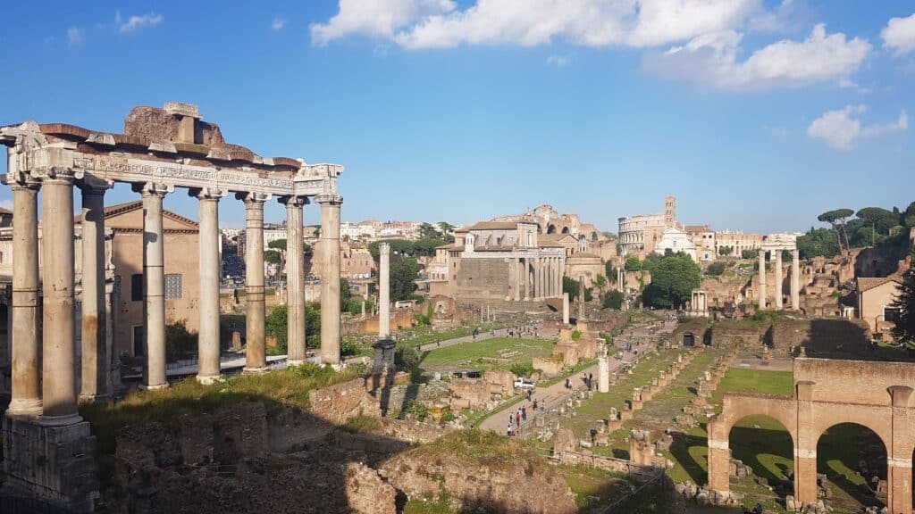 Views from the Capitoline Hill over the Imperial Forums
