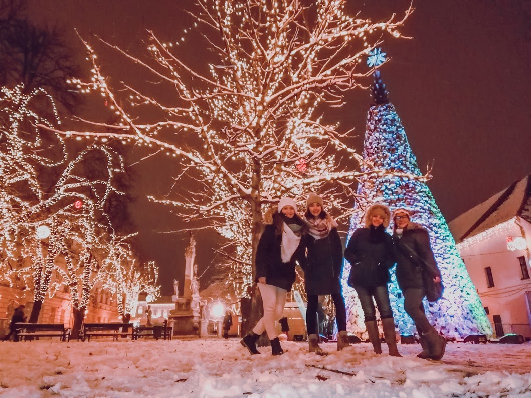 Árbol de navidad en Óbuda