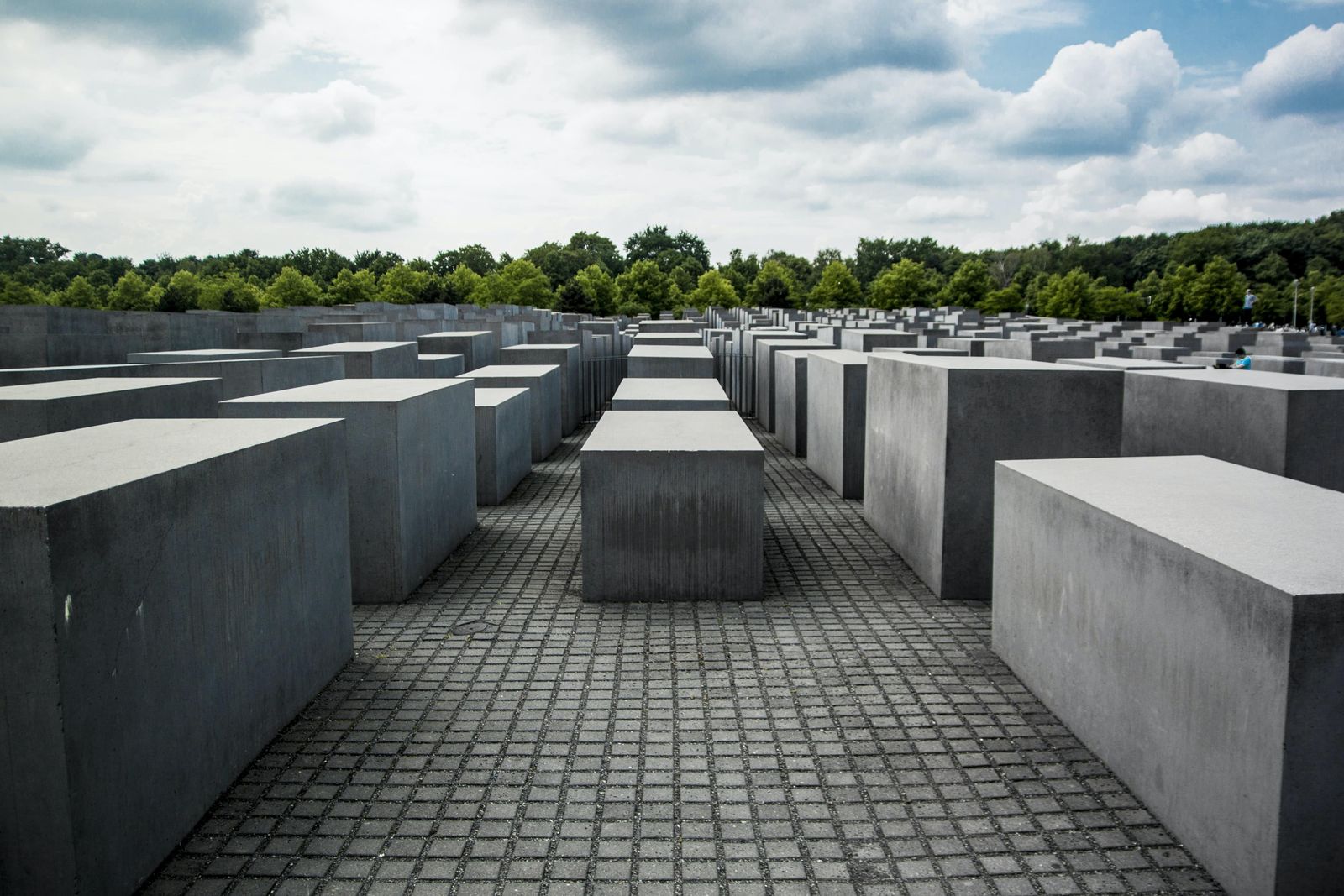 Concrete blocks at the Holocaust memorial