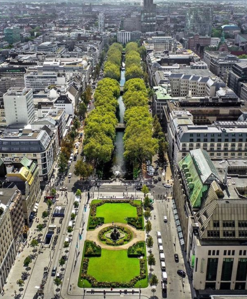 königsallee_Düsseldorf königsallee Düsseldorf - vista aérea
